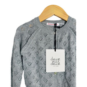 DEUX PAR DEUX 🇨🇦 Open-Stitch Cardigan / 10/11 🪡